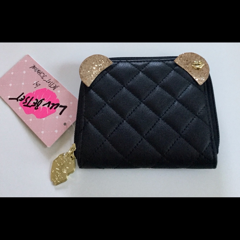Brand New🎉🎉Betsey Johnson Black Mini Wallet